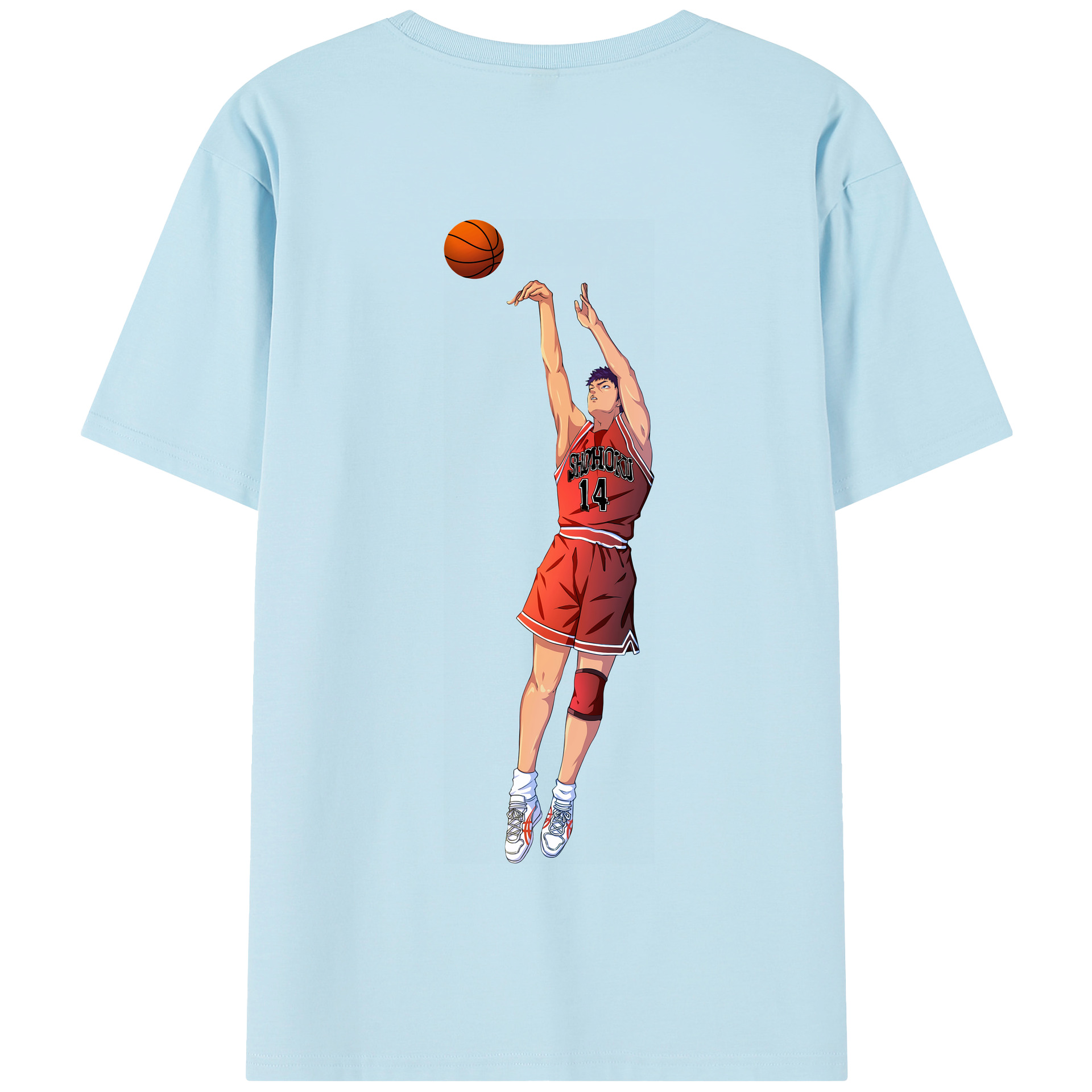 SLAM DUNK／スラムダンク 綿100％半袖Tシャツ（背面プリント）